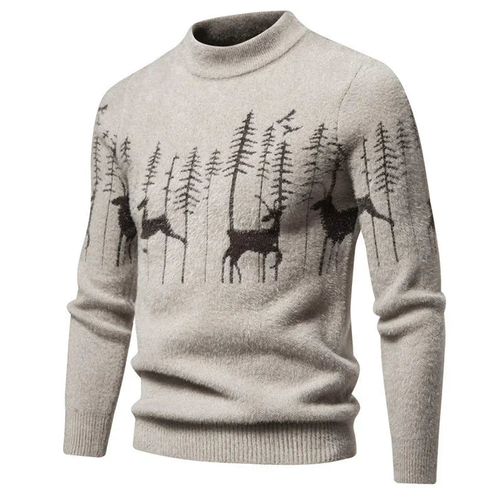 Levoire | Pull Homme Premium Au Look De Noël Beige