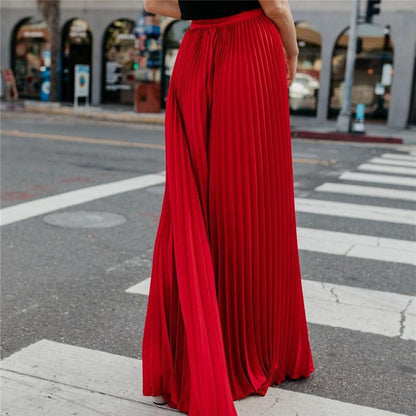 Levoire | robe longue unie plissée