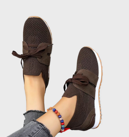 Levoire | Sneakers Tricot Respirant Femme braun