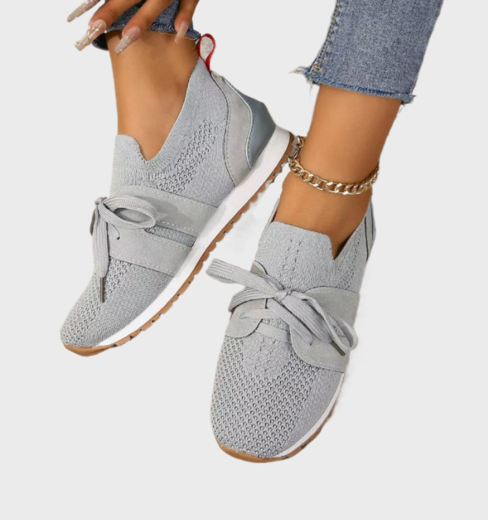 Levoire | Sneakers Tricot Respirant Femme gris