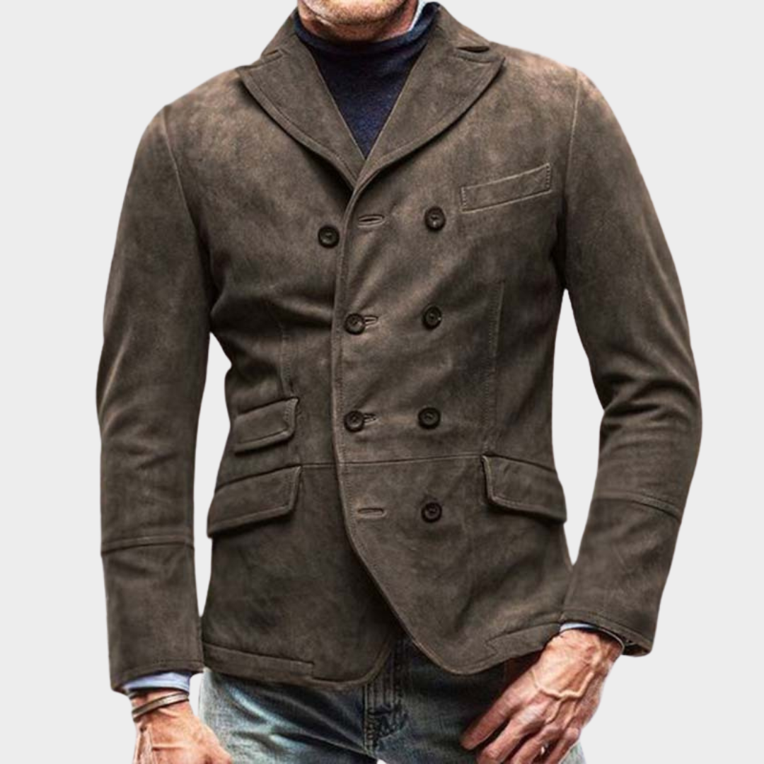 Levoire | Veste Polaire Pour Hommes Dick Avec Poche Braun