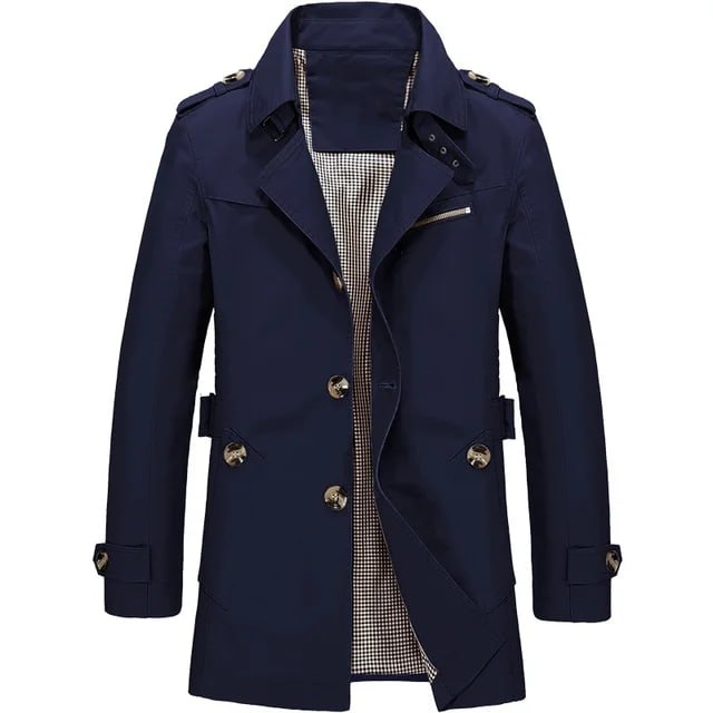 Levoire | Manteau classique pour hommes pour l'automne Bleu foncé