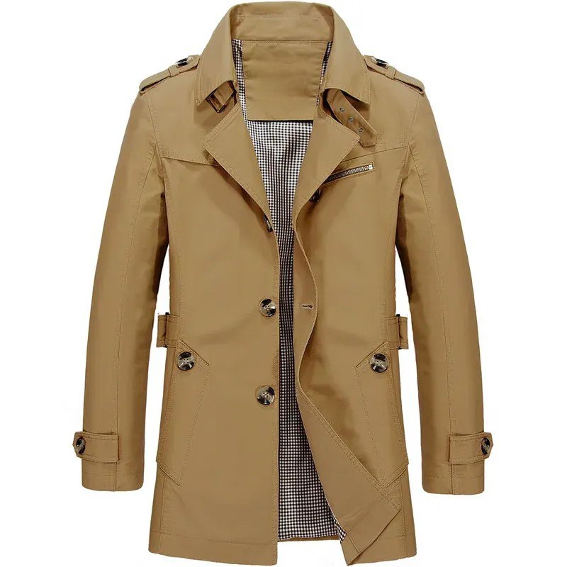 Levoire | Manteau classique pour hommes pour l'automne Braun