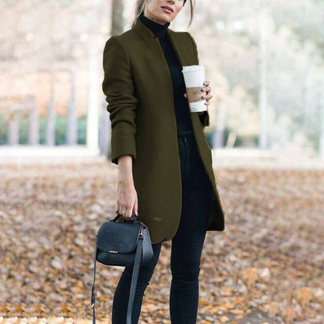 Levoire | Manteau d'automne femme Manteau élégant pour des jours stylés Vert