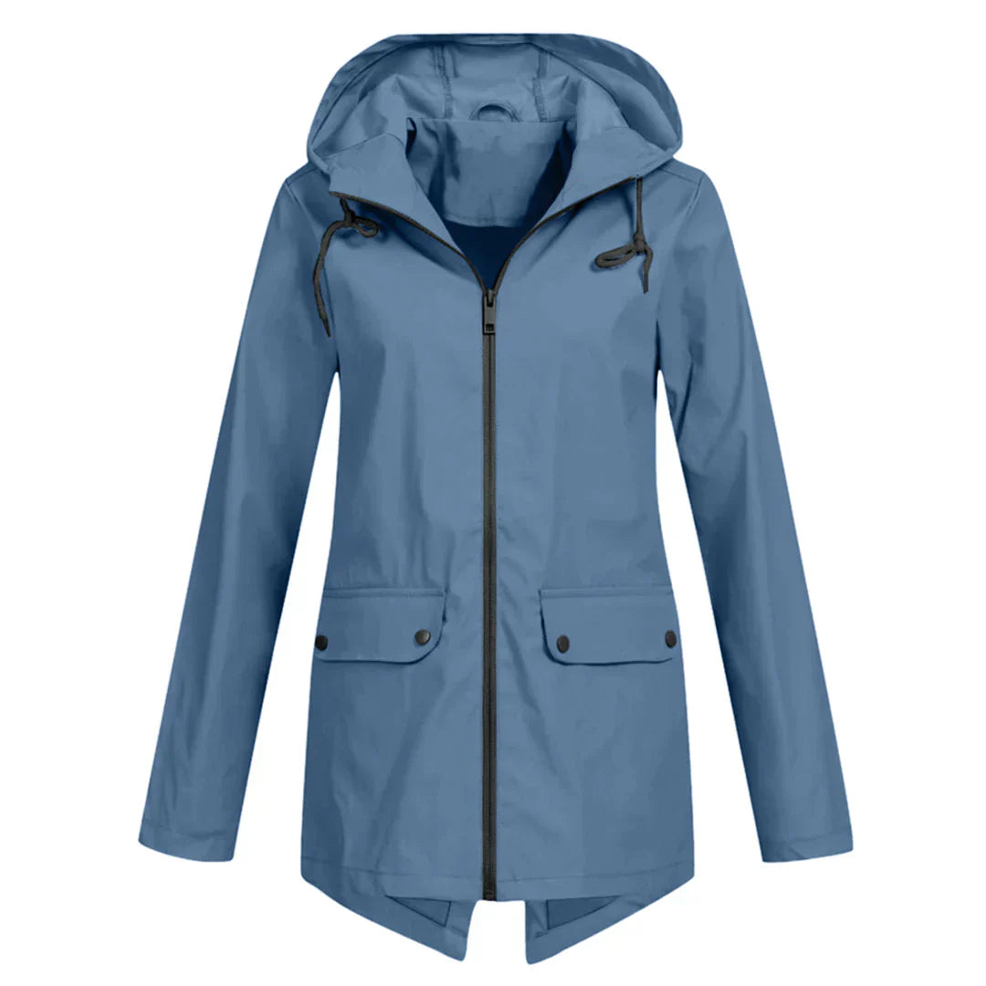 Levoire | Manteau Long Femme Imperméable Bleu