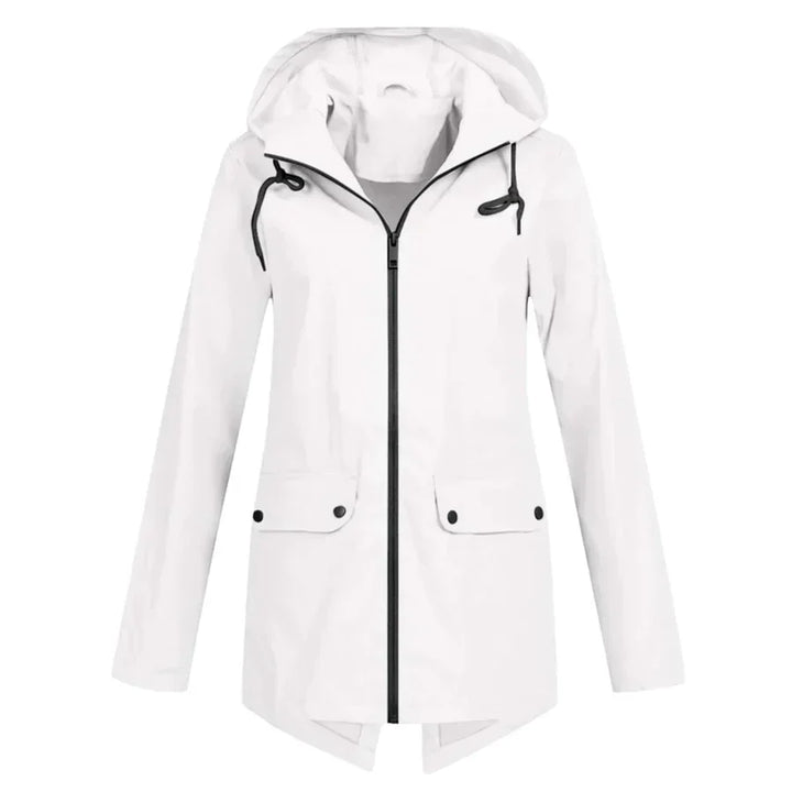 Levoire | Manteau Imperméable Avec Fermeture Éclair Pour Femmes Blanc