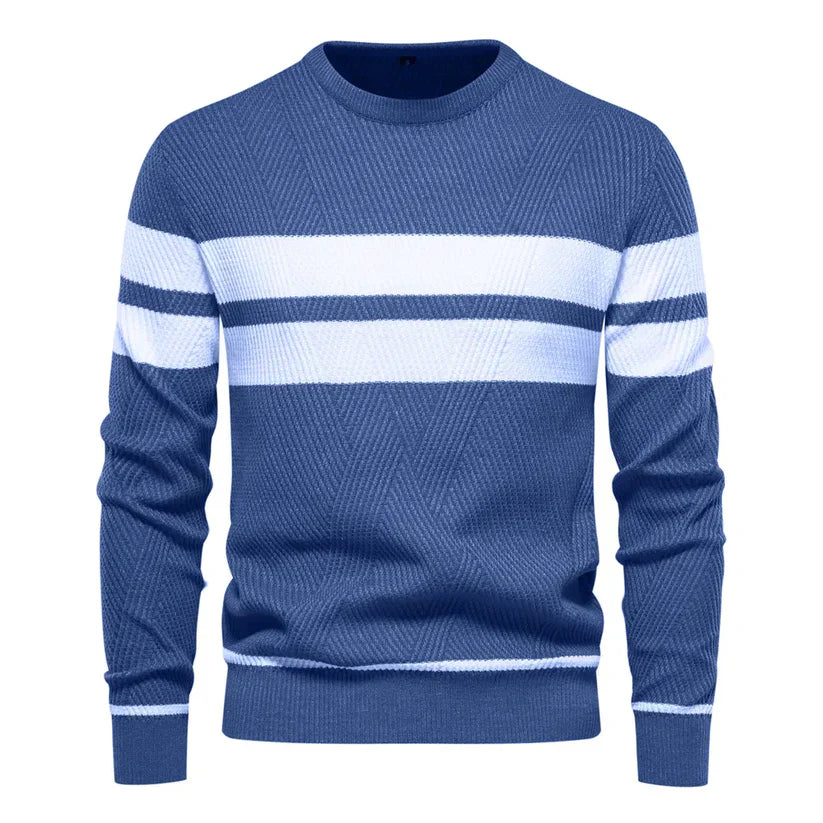Levoire | Pull Avec Touche Classique Bleu