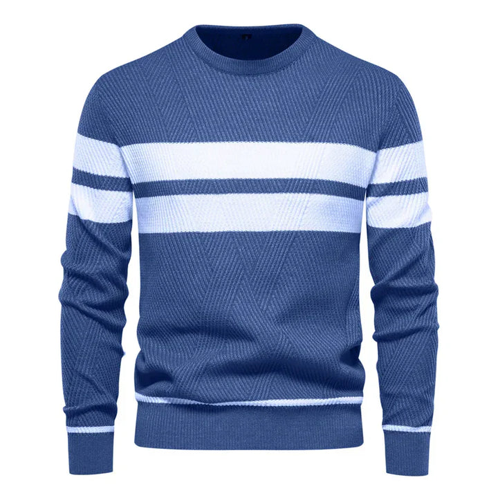 Levoire | Pull Avec Touche Classique Bleu
