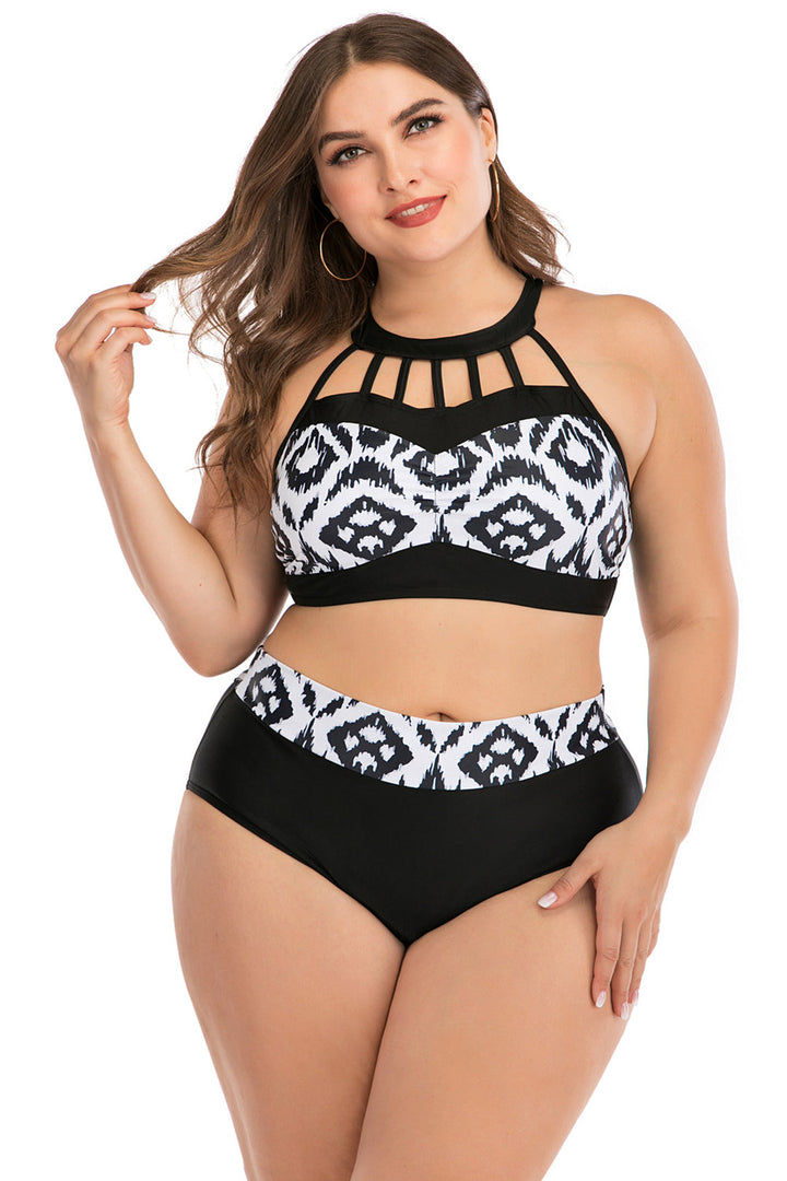 Levoire | Taille Boho Géométrique Ensemble de Bikini Push-up