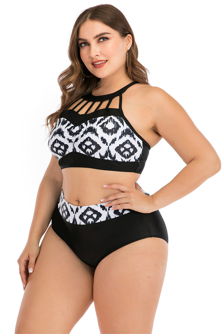 Levoire | Taille Boho Géométrique Ensemble de Bikini Push-up