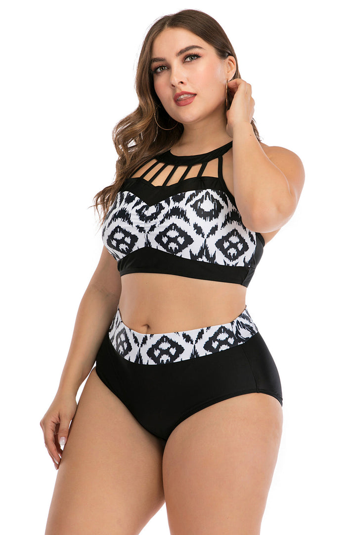Levoire | Taille Boho Géométrique Ensemble de Bikini Push-up