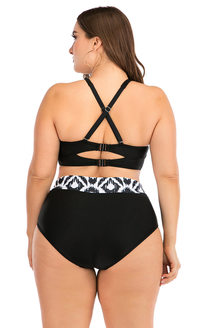 Levoire | Taille Boho Géométrique Ensemble de Bikini Push-up