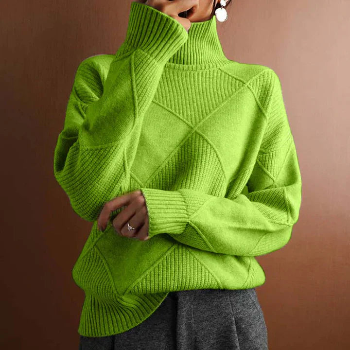Levoire | Pull En Tricot Décontracté Et Simple Vert