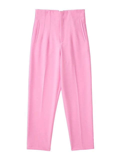 Levoire | Pantalon Élégant Taille Haute Rosa