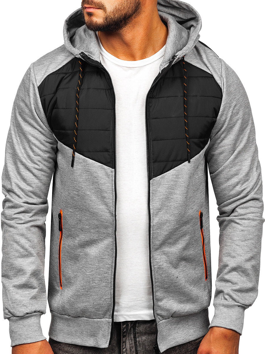 Levoire | Gilet à capuche pratique pour hommes au style décontracté Gris