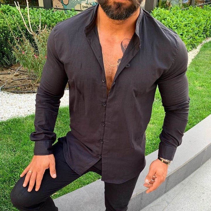 Levoire | Chemise Homme En Lin Unie noir