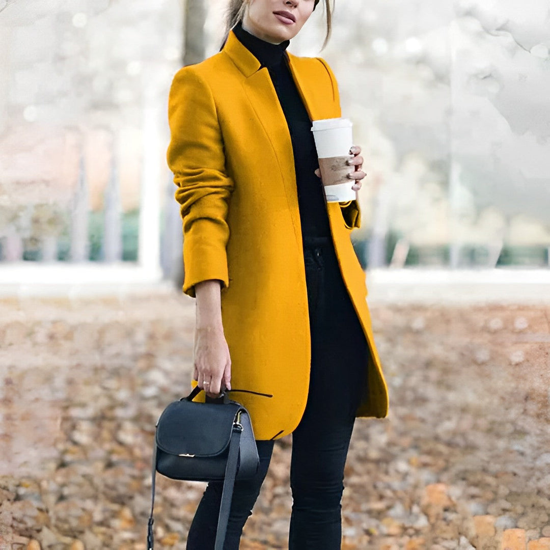Levoire | Manteau d'automne femme Manteau élégant pour des jours stylés Jaune