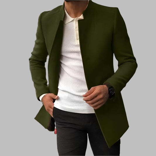 Levoire | Veste À Manches Longues Slim Fit Avec Boutons Vert