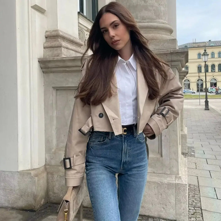 Levoire | Léger Court Élégant Trench-Coat