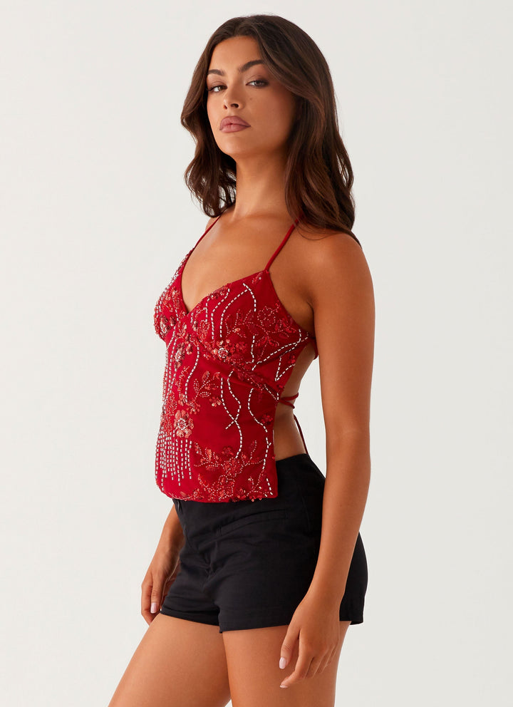 Levoire | Tincelant Top En Sequin Pour Loccasion Festive