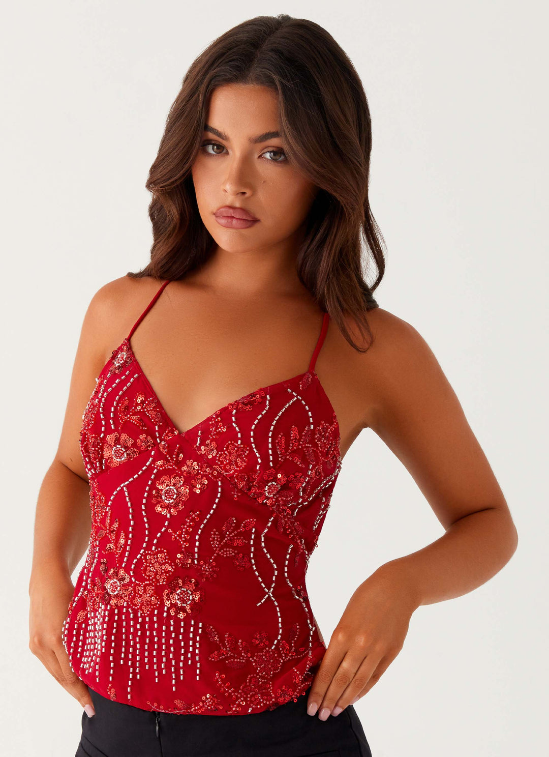 Levoire | Tincelant Top En Sequin Pour Loccasion Festive