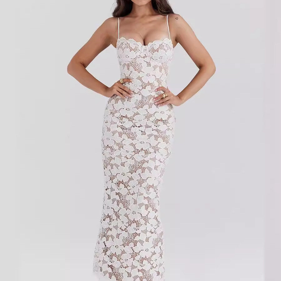 Levoire | Robe Corselet Maxi Blanche Sans Manches