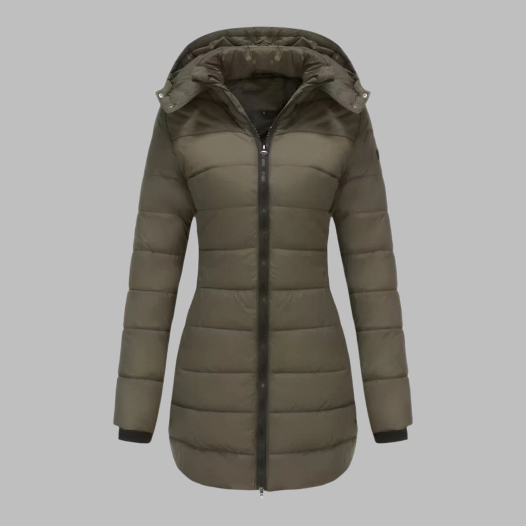 Levoire | Parka À Capuche Longue Pour Femmes Vert