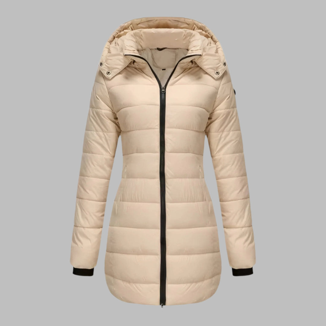 Levoire | Parka À Capuche Longue Pour Femmes Beige