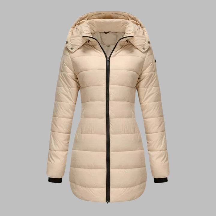 Levoire | Parka À Capuche Longue Pour Femmes Beige