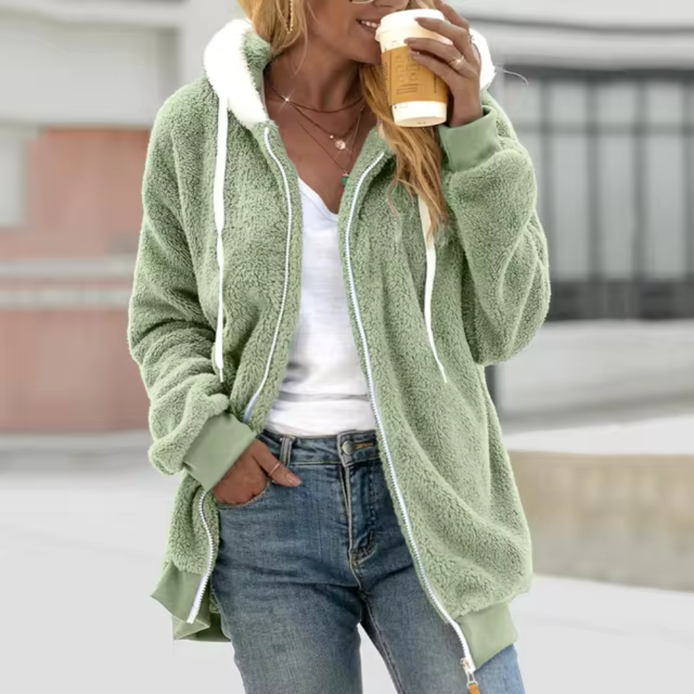 Levoire | Veste Douce Et Élégante D'Hiver Vert