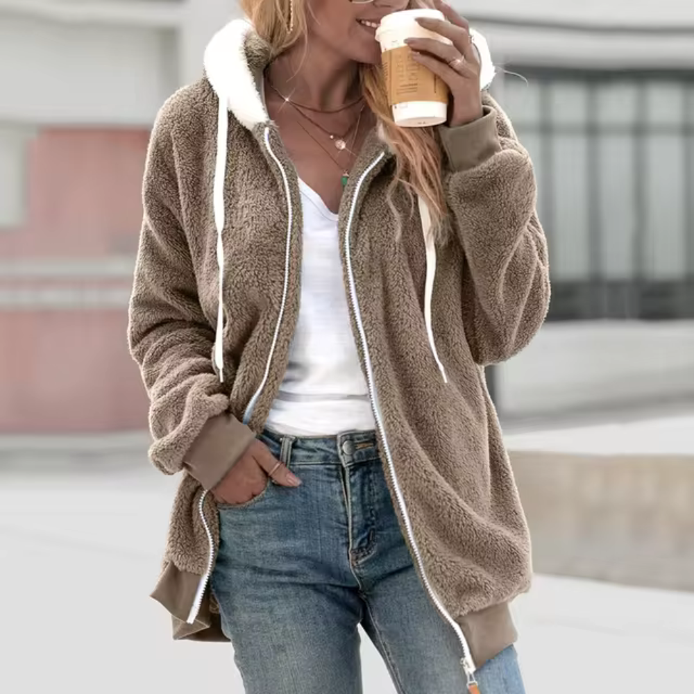 Levoire | Veste Douce Et Élégante D'Hiver Kaki