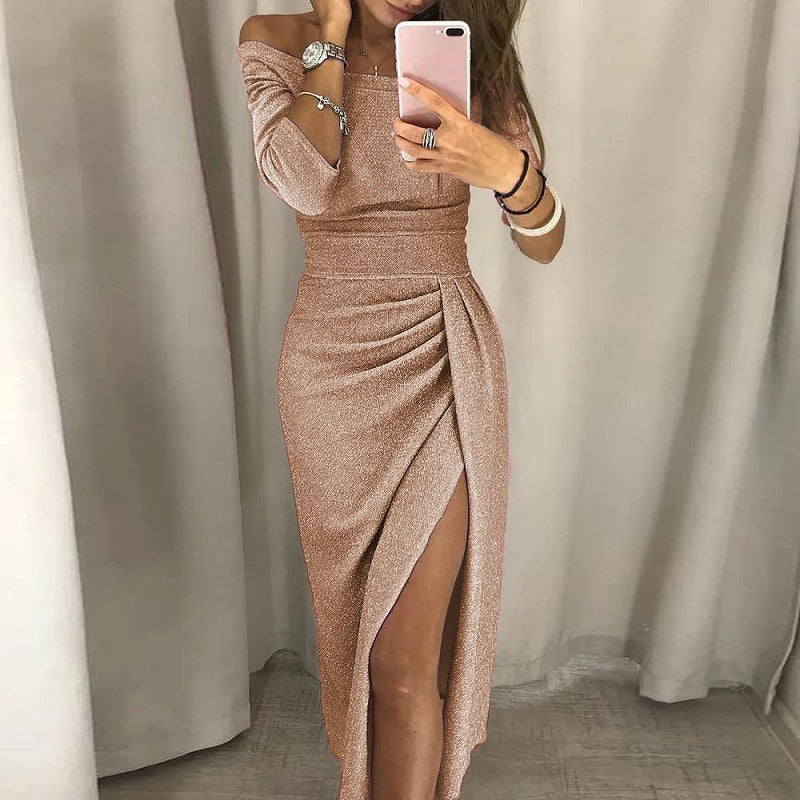 Levoire | Robe De Fête Élégante Avec Décolleté Ouvert Orange