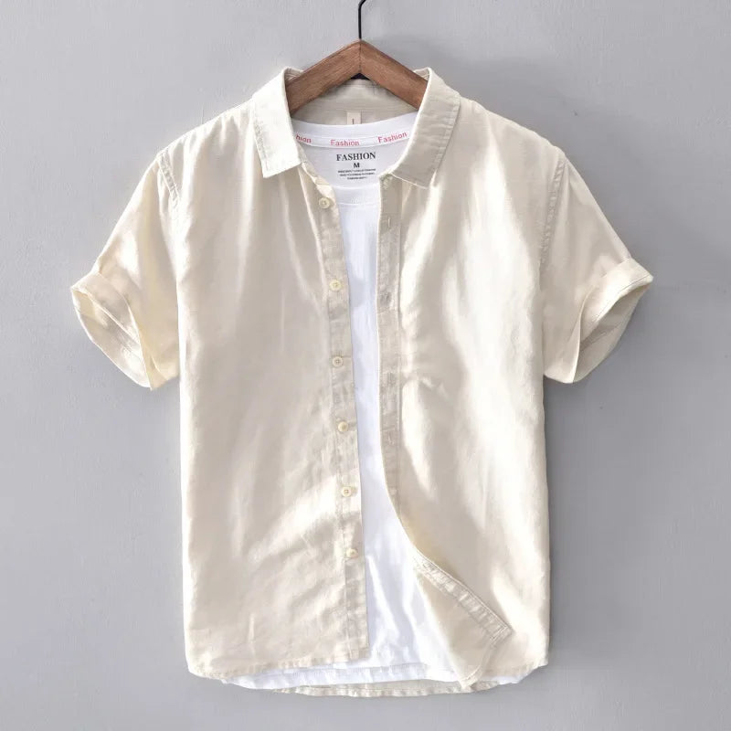 Levoire | Chemise En Lin Decontractee Intemporelle Hommes