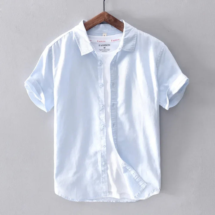 Levoire | Chemise En Lin Decontractee Intemporelle Hommes Bleu ciel