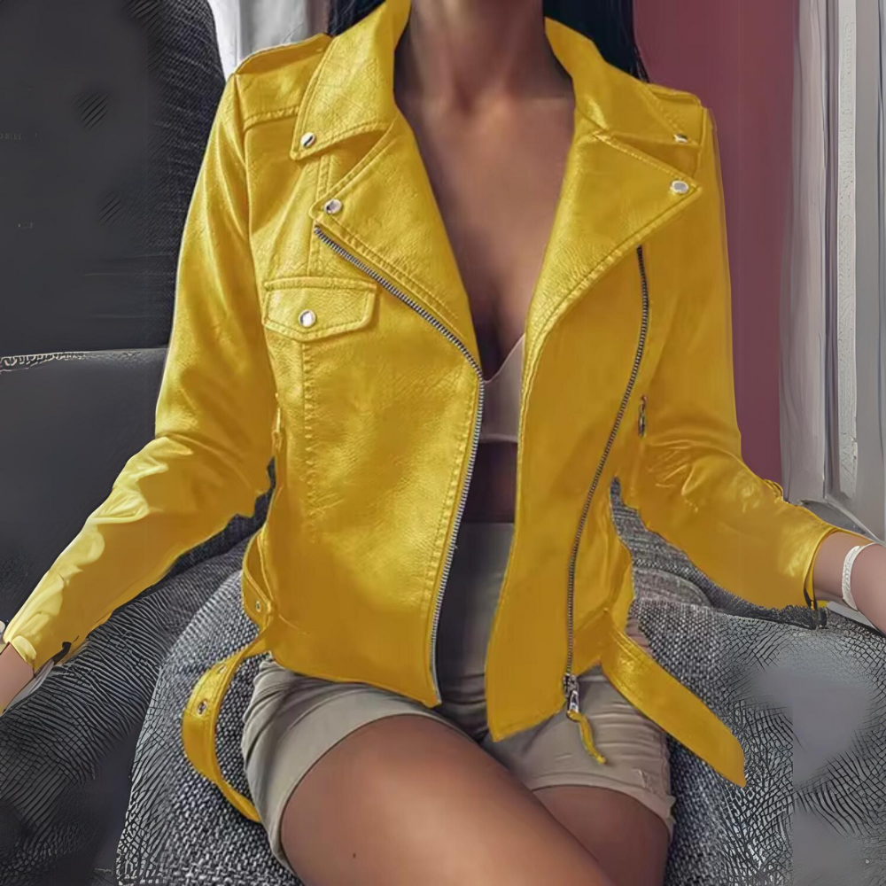 Levoire | Gilet Zippé Polaire Élégant Hiver Jaune