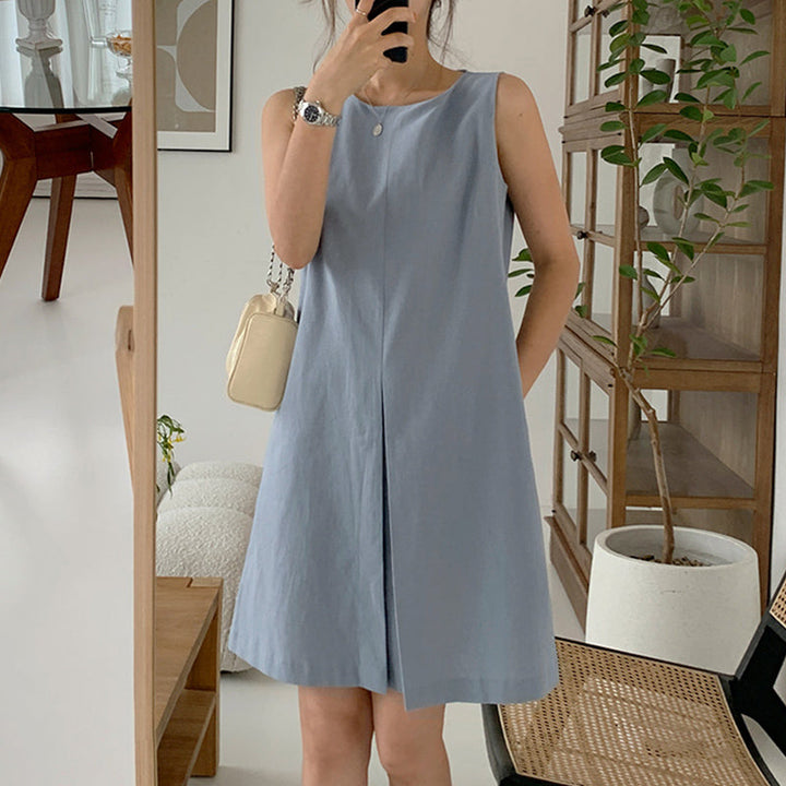 Levoire | Robe D'Été A-Line Élégante Pour Femmes Bleu