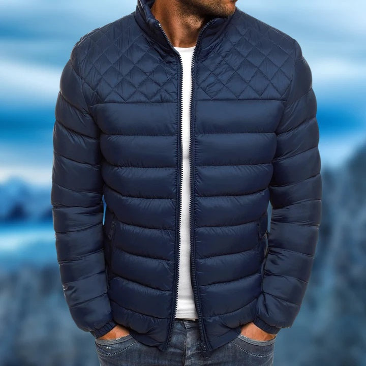Levoire | Veste Rembourrée Coupe-Vent Pour Homme Bleu foncé