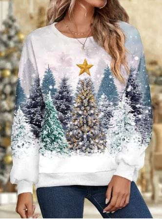 Levoire | Sweatshirt Brillant À Manches Longues Vêtements Pour Femmes Blanc