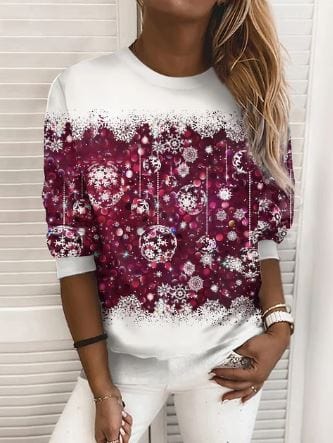 Levoire | Sweatshirt Brillant À Manches Longues Vêtements Pour Femmes Blanc rose