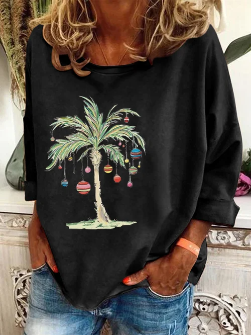 Levoire | Pull Palm Cool Fit Chemises Manches Longues Chemises Femmes Noir