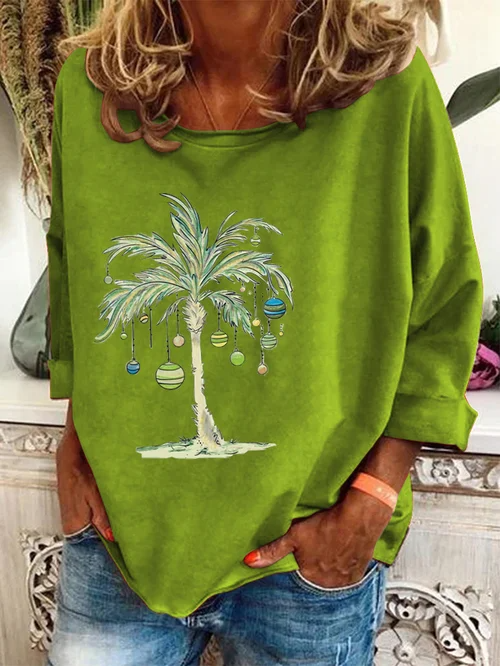 Levoire | Pull Palm Cool Fit Chemises Manches Longues Chemises Femmes Vert