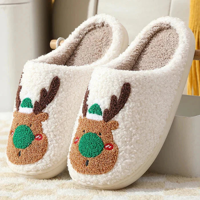 Levoire | Renne Chaussons Pantoufles Bains Vert