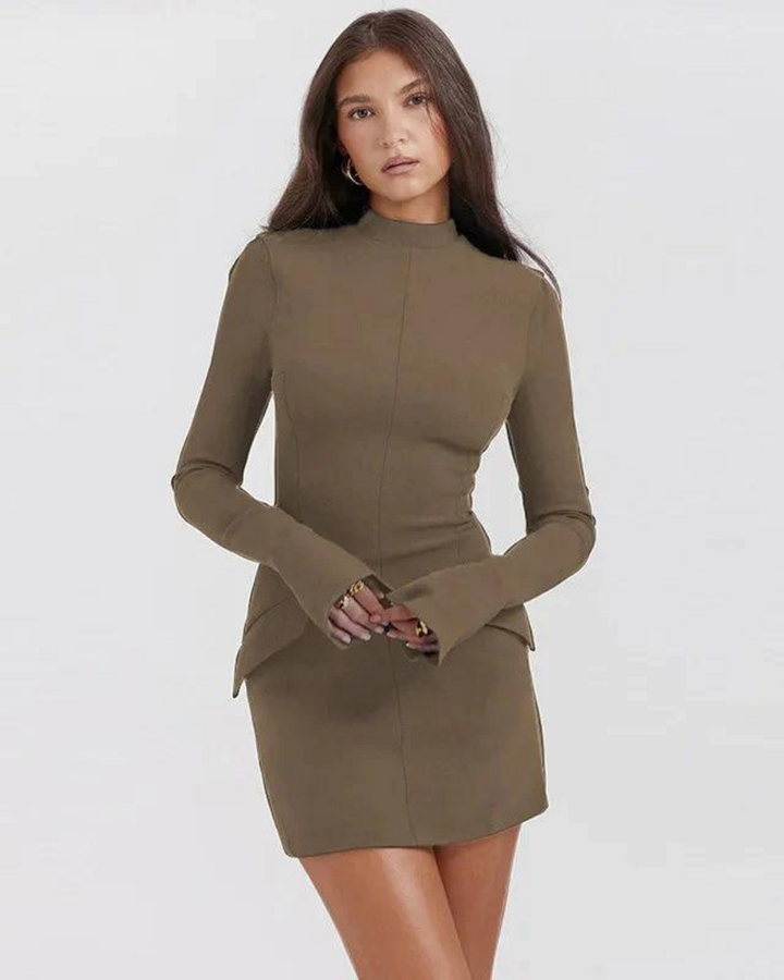 Levoire | Robe Élégante Pour L'Occasion Festive Khaki