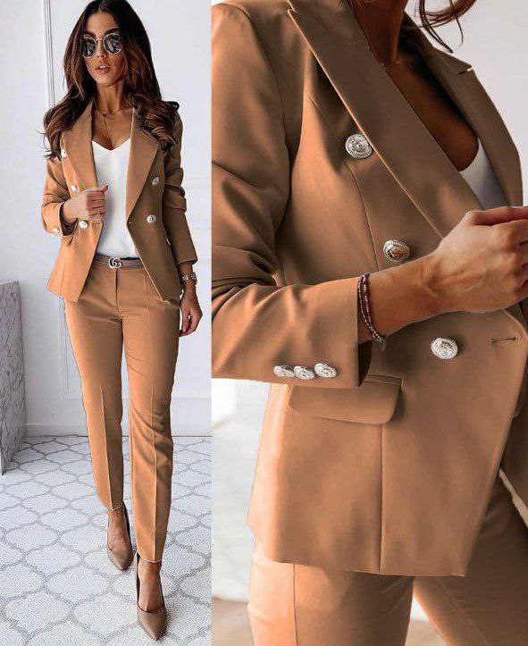 Levoire | Ensemble Élégant Pour Femmes Pour L'Été Khaki