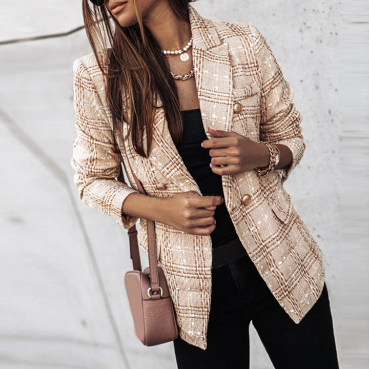Levoire | Blazer Élégant Et Super Doux Avec Boutons Khaki