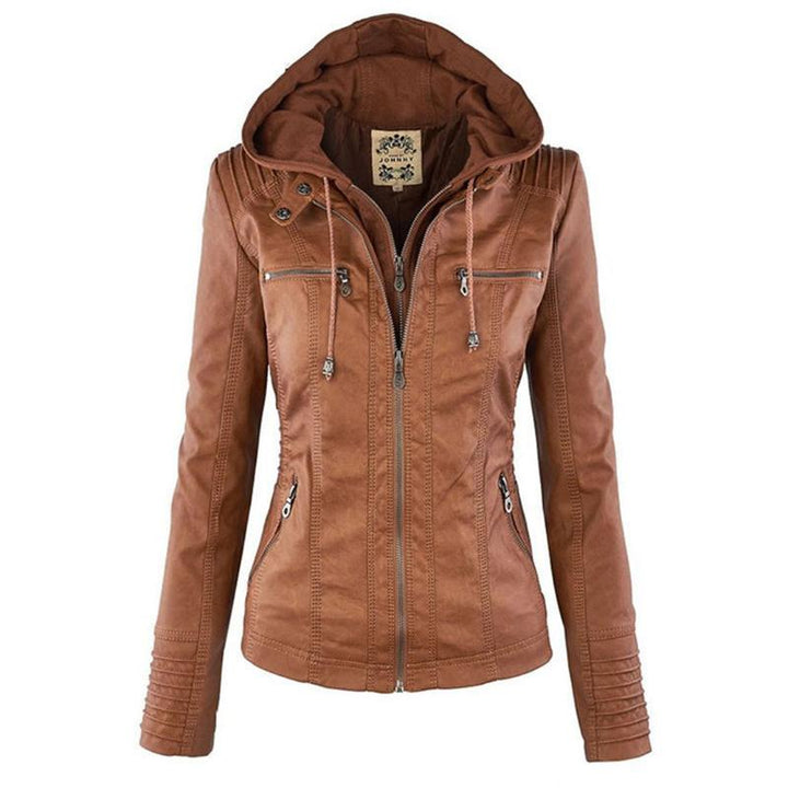 Levoire | Veste En Cuir Au Design Intemporel Braun Veste