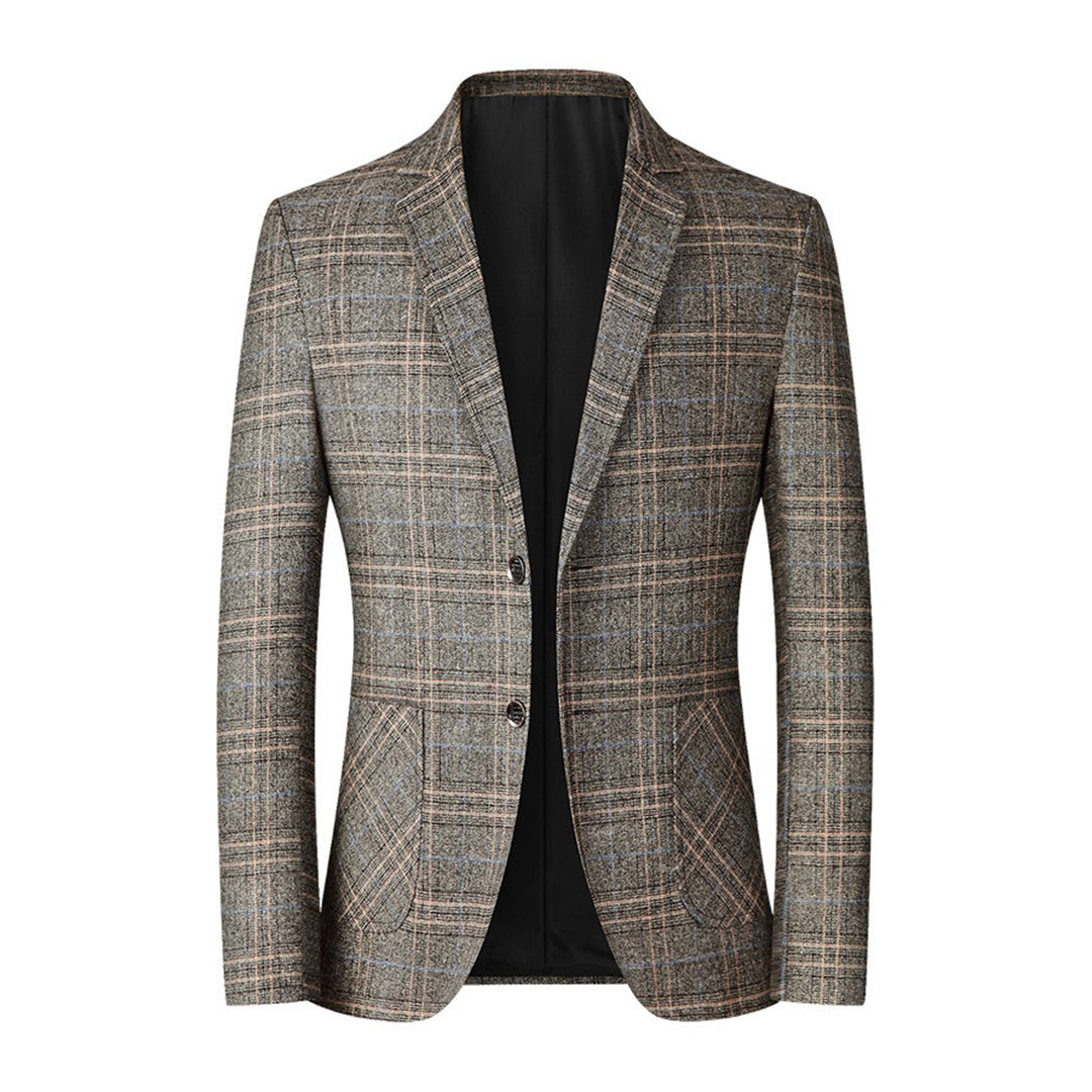 Levoire | Veste À Carreaux Rento Pour Hommes Beige