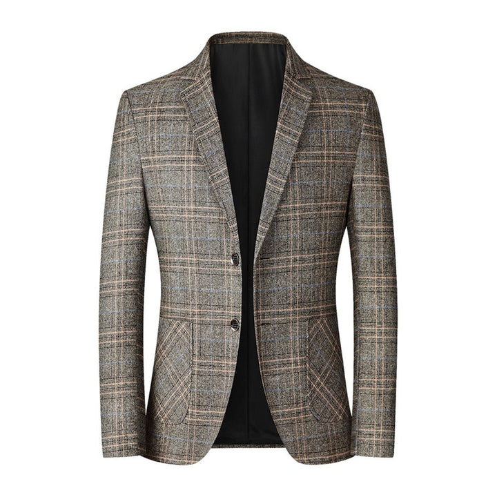 Levoire | Veste À Carreaux Rento Pour Hommes Beige