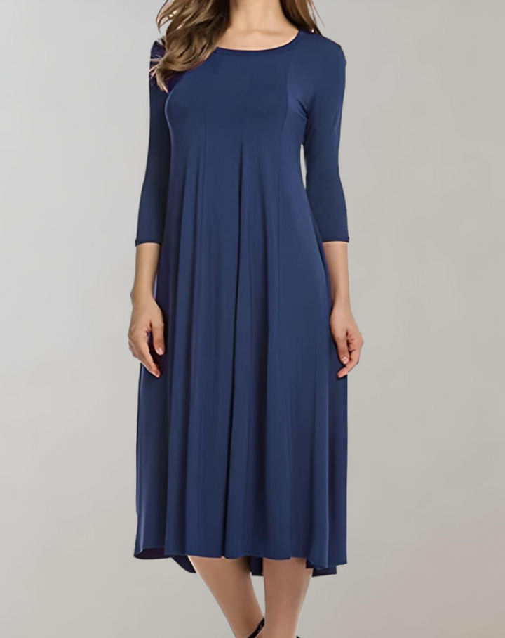 Levoire | Robe D'Été Swing Sans Bretelles Robe Ample Plissée Merensininen