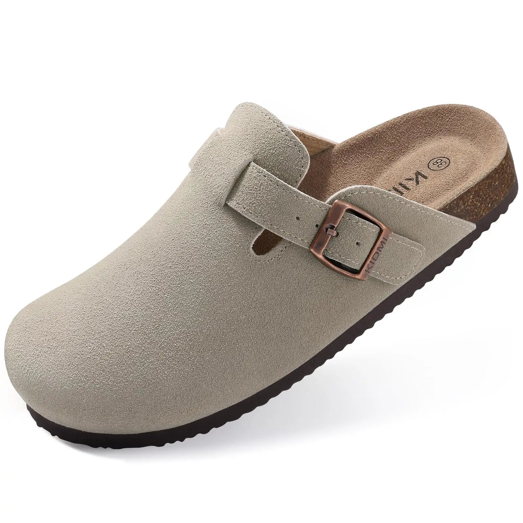 Levoire | Femme Sabots D'été - Confortable Gris